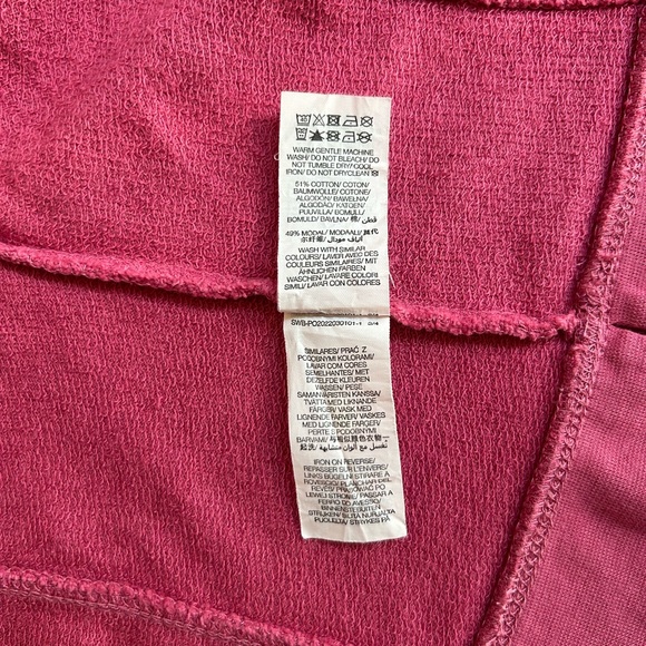 Sweaty Betty After Class Crop Sweatshirt | pink | size UK medium / US 8-10 - Picture 8 of 11